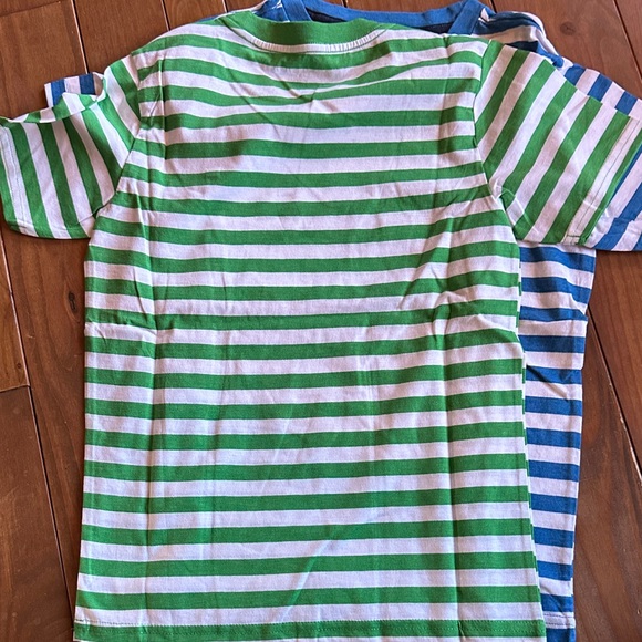 NWOT TWO Tommy Hilfiger Kids' Striped Tees - Blue and Green - Picture 6 of 7